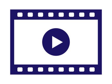 Bir video dosya işareti simgesinin illüstrasyonu.