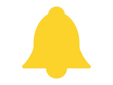 Bildirim simgesinin bir çizimi (çan işareti)).