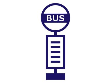 Bu bir otobüs durağı simgesi..