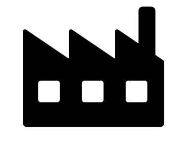 Bu bir fabrika silueti simgesi..