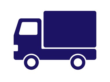 Bu bir kamyon silueti simgesi..