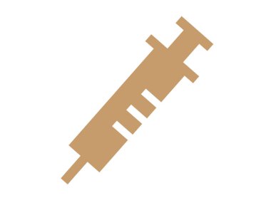 Bir şırınga ikonu çizimi (aşı sembolü)).