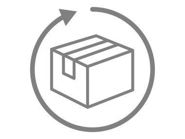 İade ve takas simgesi illüstrasyonu.