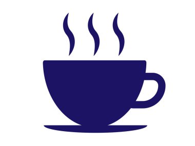 Bu bir kafe işaretinin çizimi (kahve fincanı simgesi)).