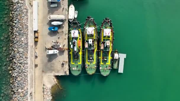 Корабельний Трактор Порту — стокове відео