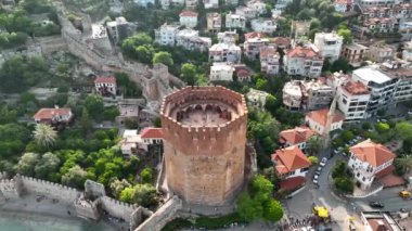 Alanya Türkiye 'deki Kızıl Kule