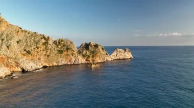 Alanya Castle Alanya Kalesi Aerial View of Mountain and City Turkey