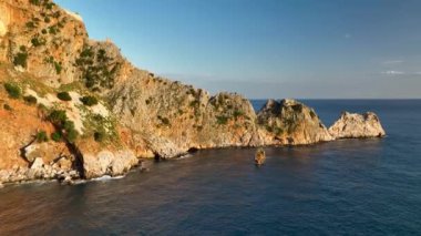 Alanya Castle Alanya Kalesi Aerial View of Mountain and City Turkey
