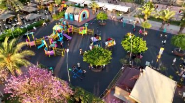 Children Play on the big playground