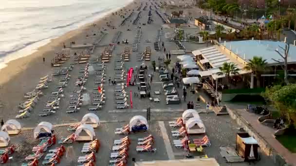 Kleopátra Beach Légi Felvétel — Stock videók