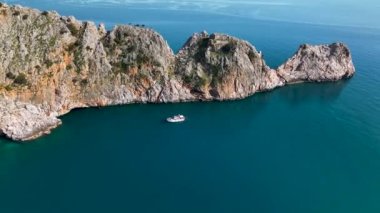 Alanya Castle Alanya Kalesi Aerial View of Mountain and City Turkey