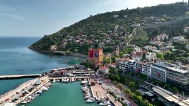 Alanya Türkiye 'deki Kızıl Kule