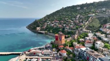 Alanya Türkiye 'deki Kızıl Kule