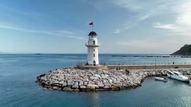 港の灯台 — ストック動画