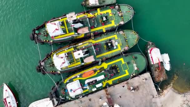 Корабельний Трактор Порту — стокове відео