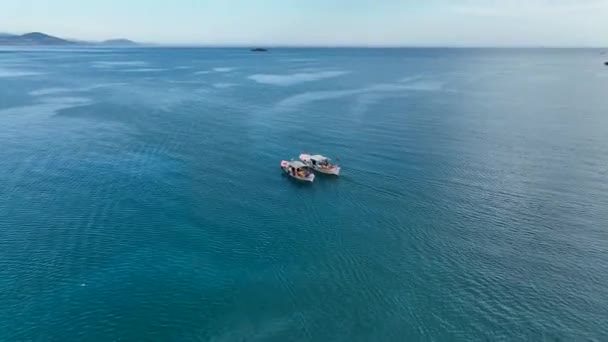 Barco Pesca Mar — Vídeo de stock