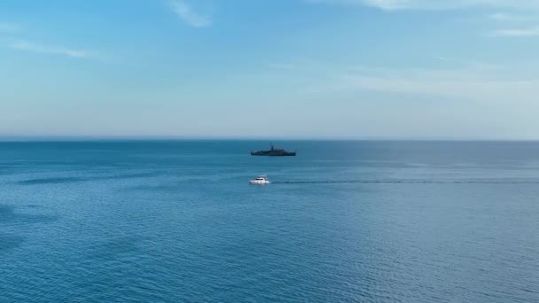 Navire Guerre Horizon Marin — Video