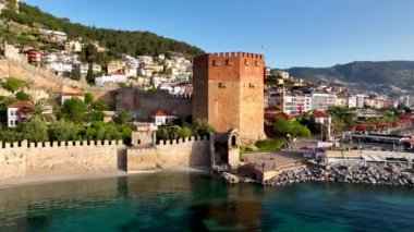 Alanya Türkiye 'deki Kızıl Kule