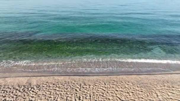 Textura Azul Del Mar Turquía Alanya — Vídeos de Stock