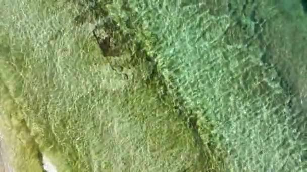 Azure Texture Sea Turkey Alanya — Stock Video