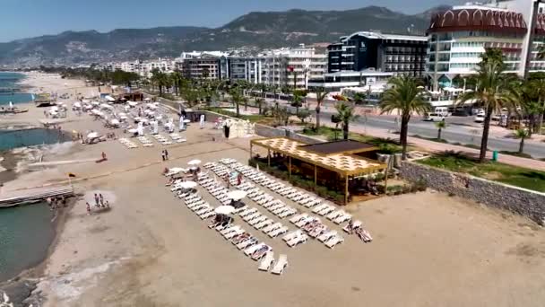 海滩酒吧Alanaya土耳其 — 图库视频影像