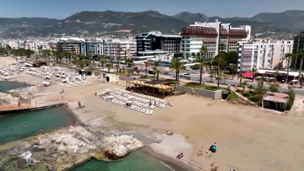 Beach Bar Alanaya Turkije — Stockvideo