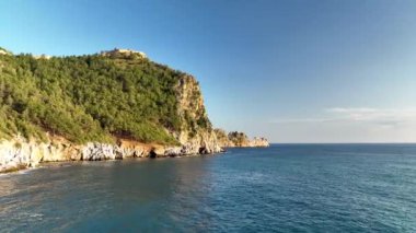 Alanya Castle Alanya Kalesi Aerial View of Mountain and City Turkey