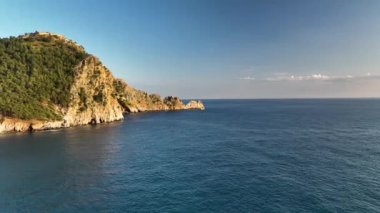 Alanya Castle Alanya Kalesi Aerial View of Mountain and City Turkey