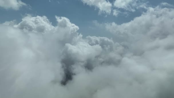 Textura Nubes Las Montañas Vista Aérea — Vídeo de stock