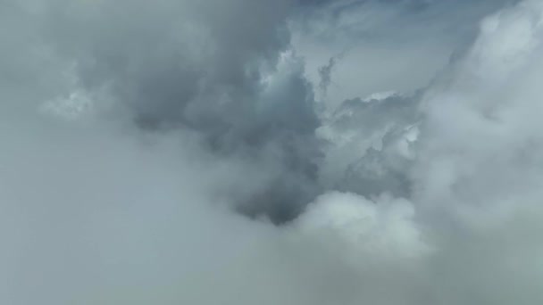 山の中の雲の質感空撮4 — ストック動画