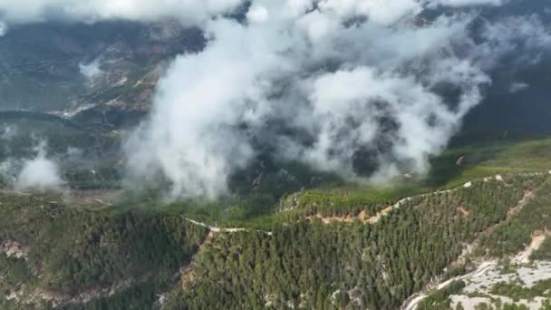 Хмарний Пейзаж Горах — стокове відео