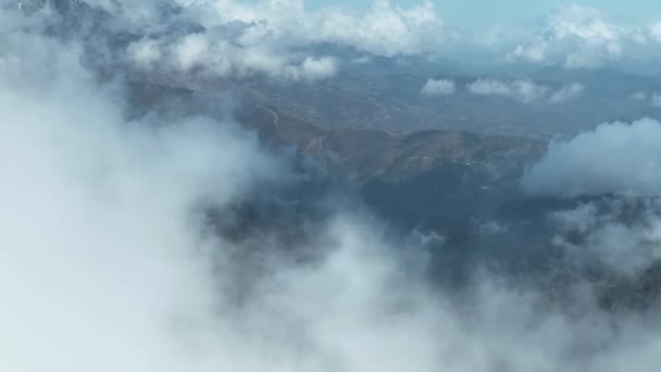 Paisaje Nublado Las Montañas — Vídeos de Stock
