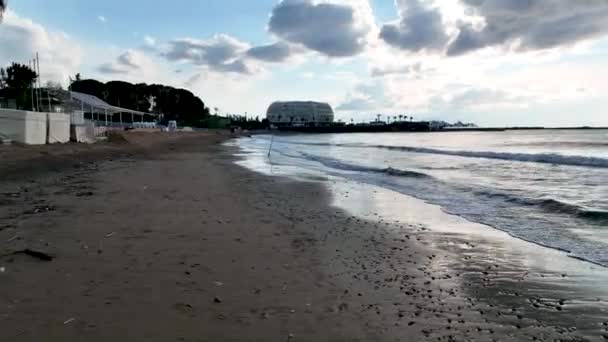 Όμορφη Παραλία Στην Τουρκία Alanya — Αρχείο Βίντεο