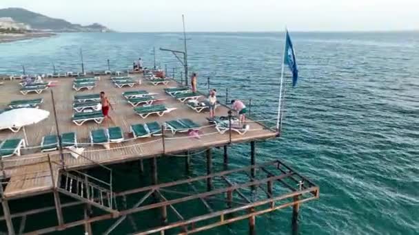 Bella Spiaggia Sul Mar Mediterraneo — Video Stock