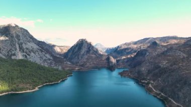Büyük bir orman yangınından sonra Yeşil Kanyon manzarası