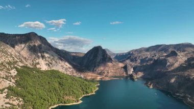 Büyük bir orman yangınından sonra Yeşil Kanyon manzarası