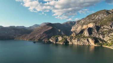 Büyük bir orman yangınından sonra Yeşil Kanyon manzarası
