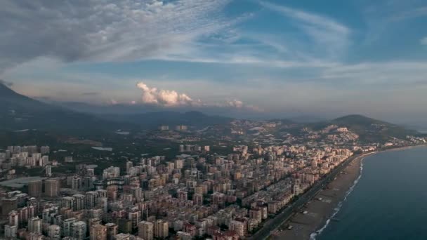 Vedere Aeriană Mahmutlar Turcia Alanya — Videoclip de stoc