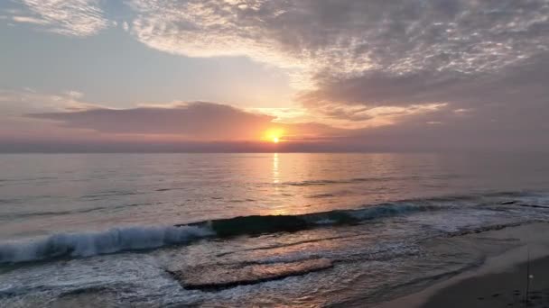 Cloudy Sunset Sea — Αρχείο Βίντεο