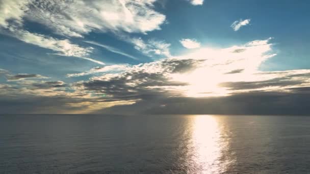 Аланья Чудове Соковите Сонце Над Морем — стокове відео