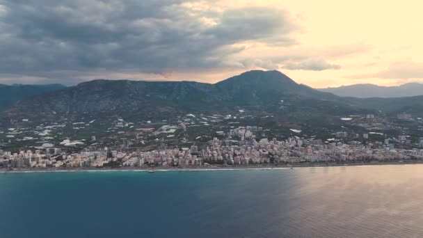 Mahmutlar Flygbild Turkiet Alanya — Stockvideo