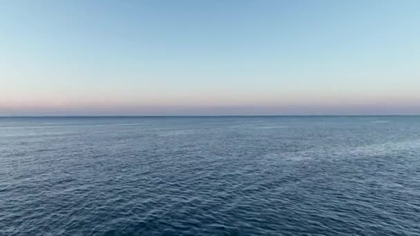 Modré Moře Pozadí Brzy Ráno Turecko Alanya — Stock video