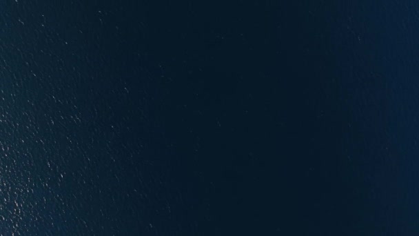 Tekstura Błękitnego Morza Świcie Antenowy Wgląd — Wideo stockowe