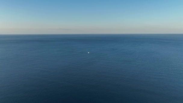 Blå Havet Bakgrund Tidigt Morgonen Turkiet Alanya — Stockvideo