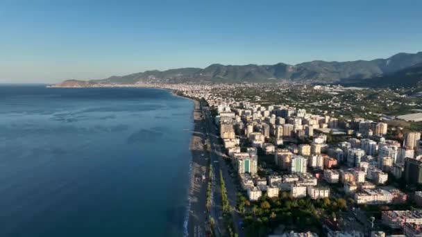 Pemandangan Udara Mahmutlar Turki Alanya — Stok Video