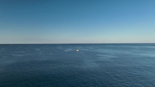 Голубой Морской Фон Рано Утром Турция Alanya — стоковое видео