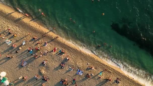 Plaża Obszar Kosmiczny Alanya Antalya Turcja — Wideo stockowe