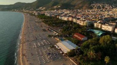Plaj bölgesi. Alanya, Antalya, Türkiye
