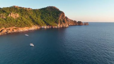 Plaj bölgesi. Alanya, Antalya, Türkiye