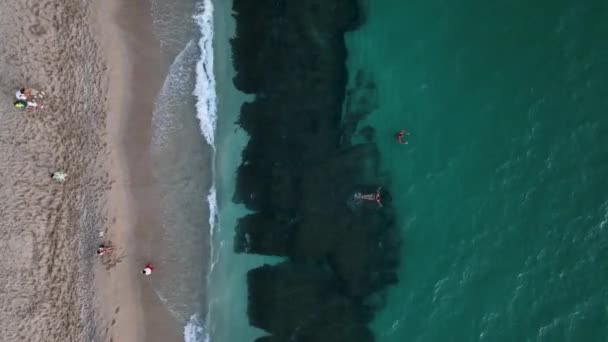 海滩空间面积 土耳其安塔利亚Alanya — 图库视频影像